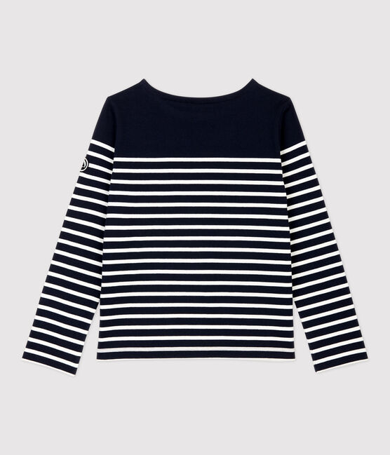 Marinière iconique en coton Femme bleu SMOKING/blanc MARSHMALLOW